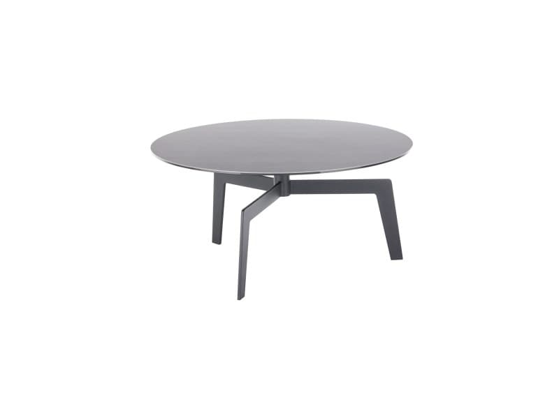 Couchtisch - LBH ca. 80x80x38 cm, Keramik, Dunkelgrau