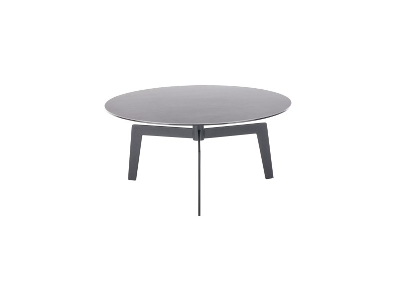 Couchtisch - LBH ca. 80x80x38 cm, Keramik, Dunkelgrau