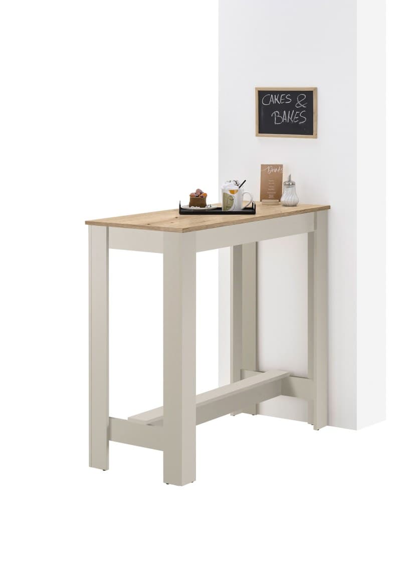 Bartisch - LB ca. 115x50 cm, Evoke Eiche Nachbildung, Kaschmir