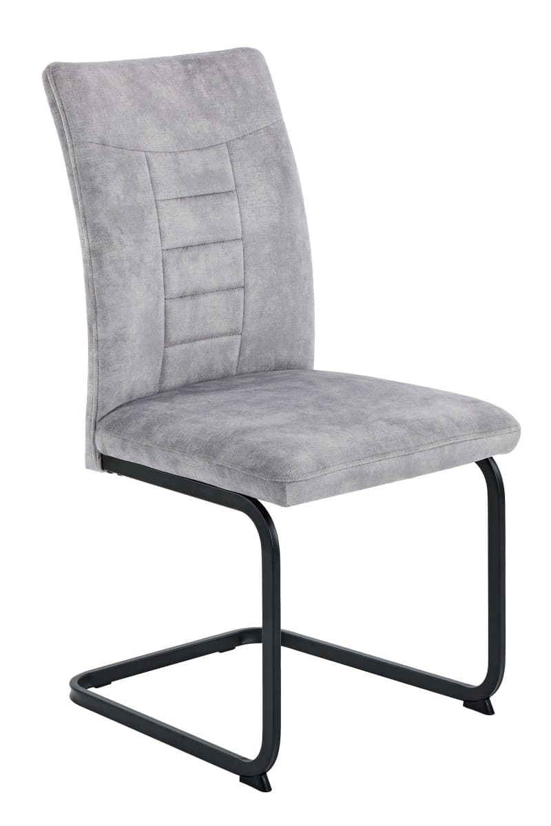 Freischwinger - Stoff, Vintage Silber
