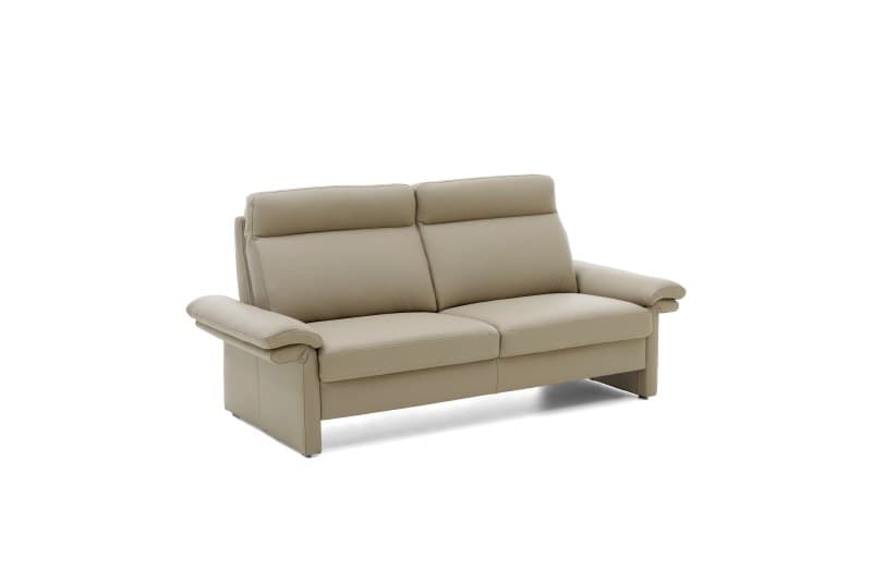 Sofa EM Dublin 2.0 - 3-Sitzer inkl. Armlehne verstellbar, Leder, Taupe