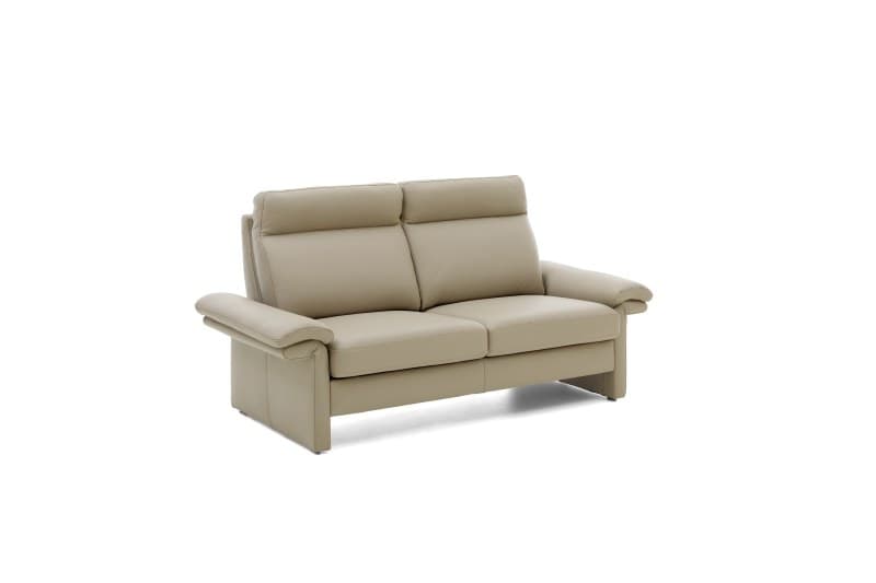 Sofa EM Dublin 2.0 - 2,5-Sitzer inkl. Armlehne verstellbar, Leder, Taupe