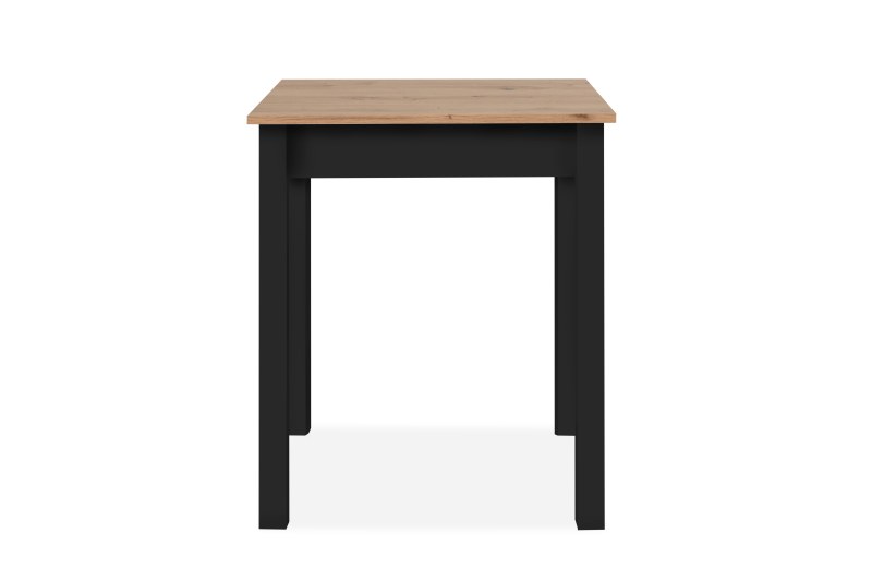 Esstisch - LB ca. 67x60 cm, Artisan Eiche Nachbildung, Schwarz