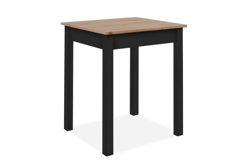 Esstisch - LB ca. 67x60 cm, Artisan Eiche Nachbildung, Schwarz