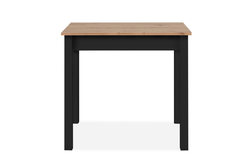 Esstisch - LB ca. 110x67 cm, Artisan Eiche Nachbildung, Schwarz