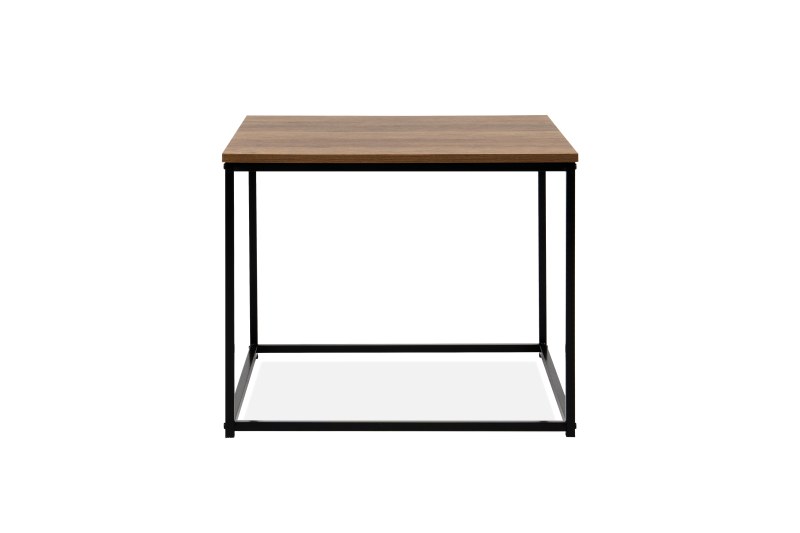 Couchtisch - LB ca. 60x60 cm, Artisan Eiche Nachbildung, Schwarz