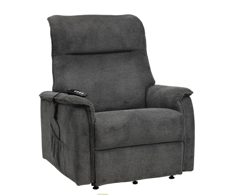 TV-Sessel MIKLAS - Aufstehhilfe, Relaxfunktion, Stoff, Grau