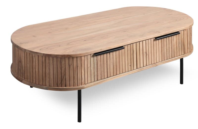 Couchtisch - LB ca. 118x60 cm, Akazie massiv