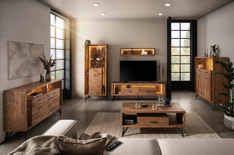 Couchtisch - LB ca. 118x60 cm, Akazie massiv