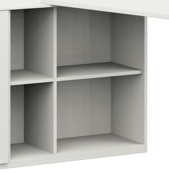 Regal - B. ca. 75 cm, Dekor, Weiß